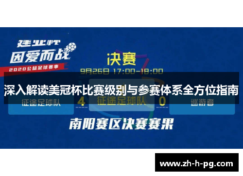 深入解读美冠杯比赛级别与参赛体系全方位指南